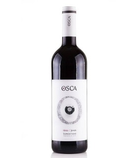 Vino Español Tinto Osca, con denominación de origen Somontano, Aragón.