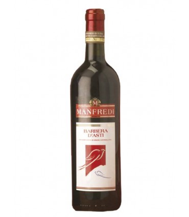 Barbera D'Asti DOCG, vino tinto italiano creado por Manfredi